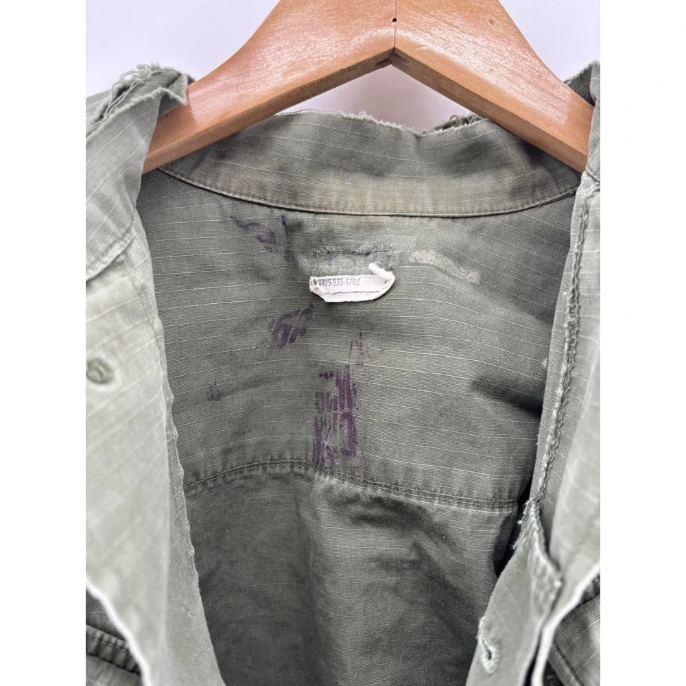 Vietnam Jacket‎ 107 Coat Man's Combat Ripstop Slant Tropical Wind Small RUGGED